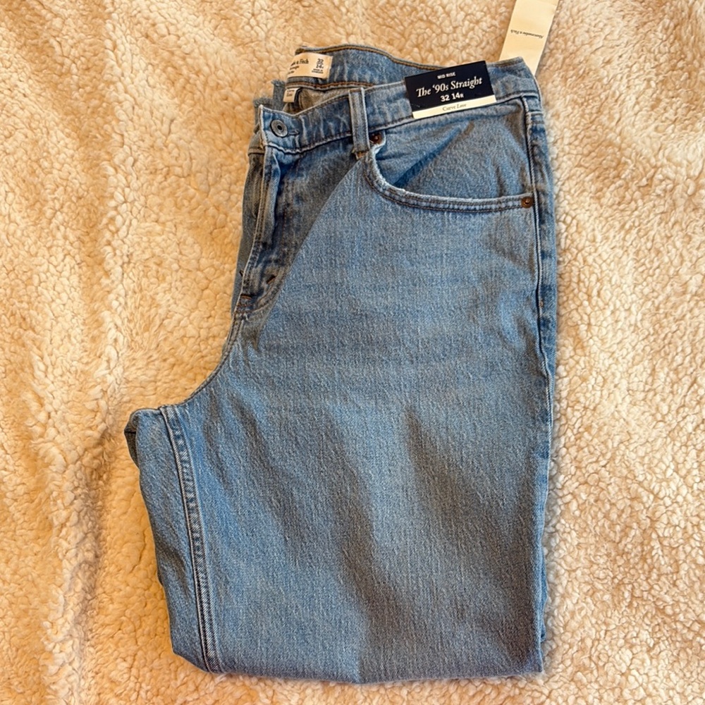 Abercrombie & Fitch 90s Straight Blue Jeans